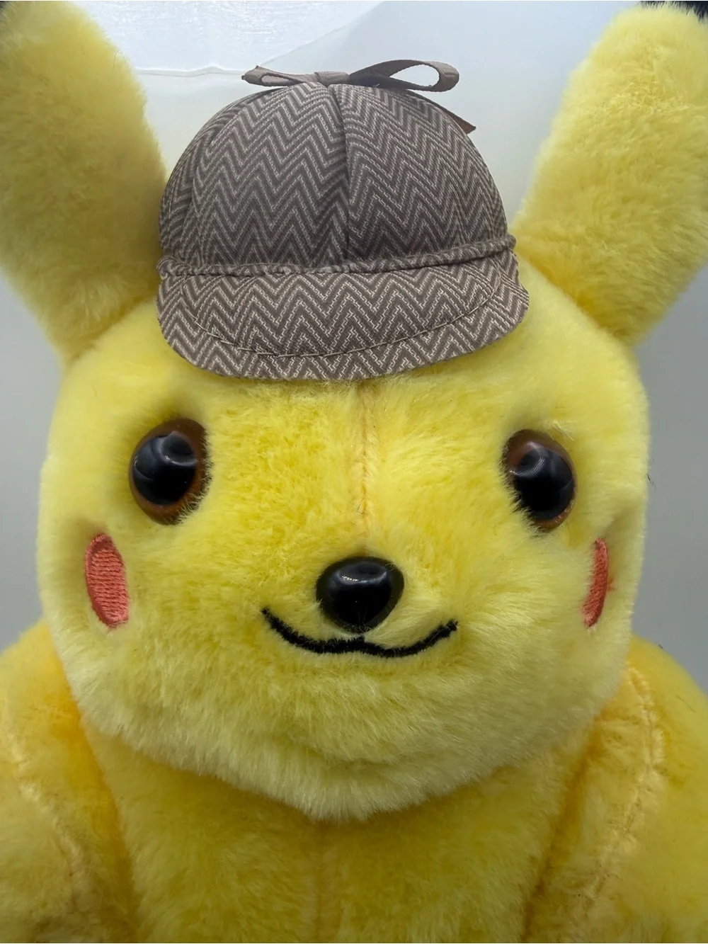 Detective Pikachu Yellow Plush Stuffed Animal Rare Stuffed